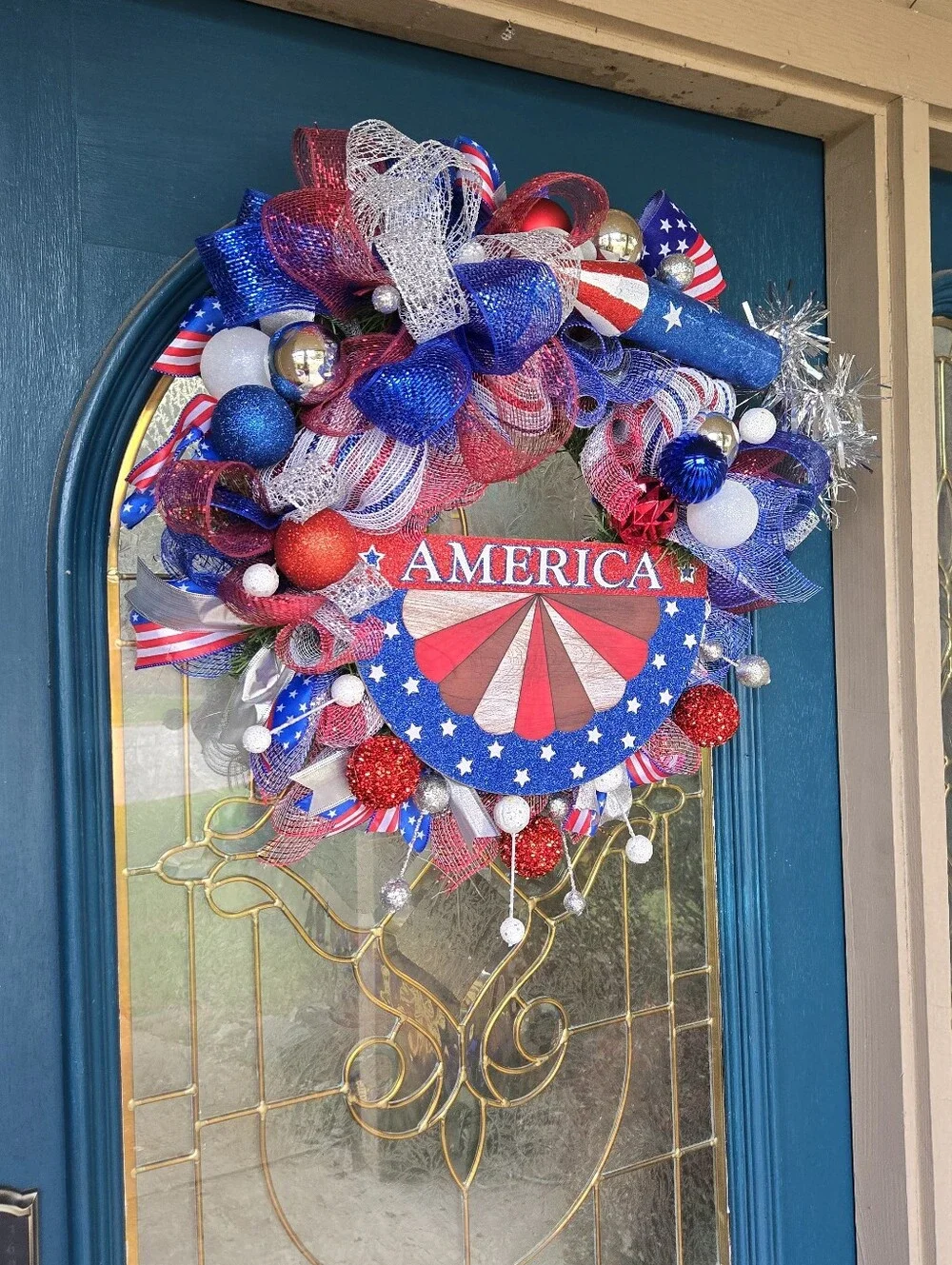America Patriotic Wreath